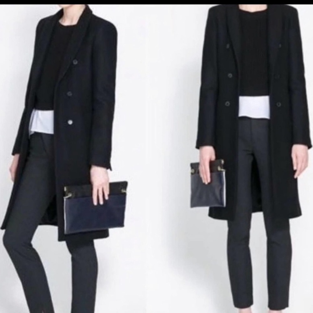 BLACK ZARA WOOL BLAZER